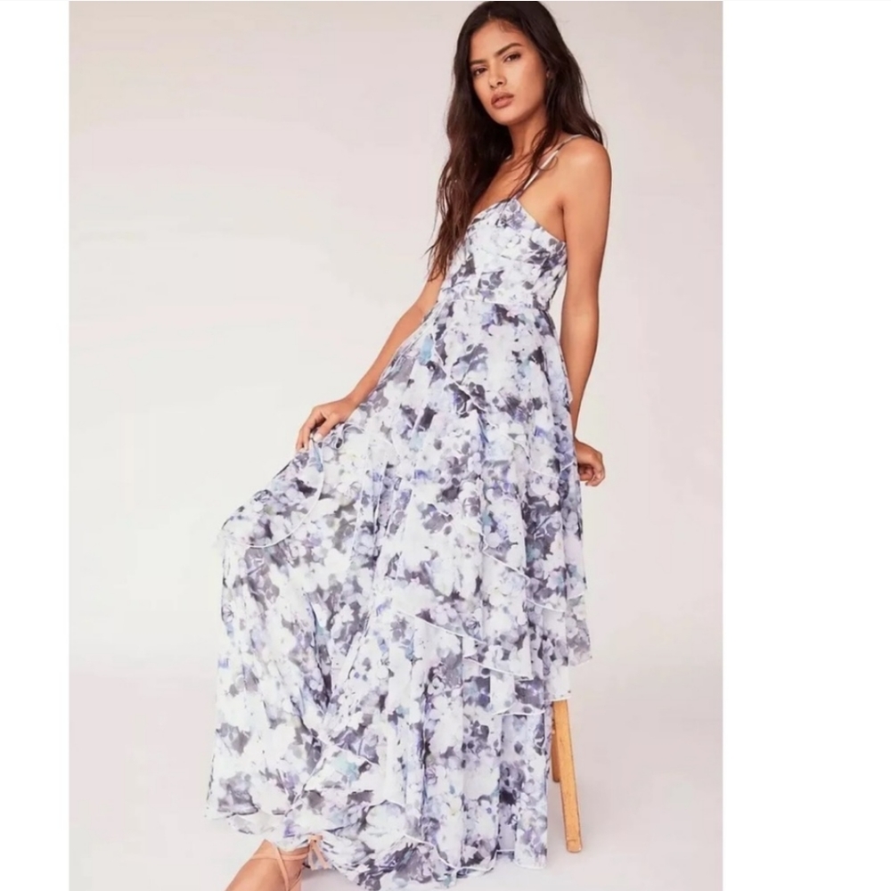 Free People The Catherine Maxi Dress, Fame & Partners sz 8